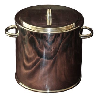 Silver Ice Bucket with Lid, 1970s For Sale