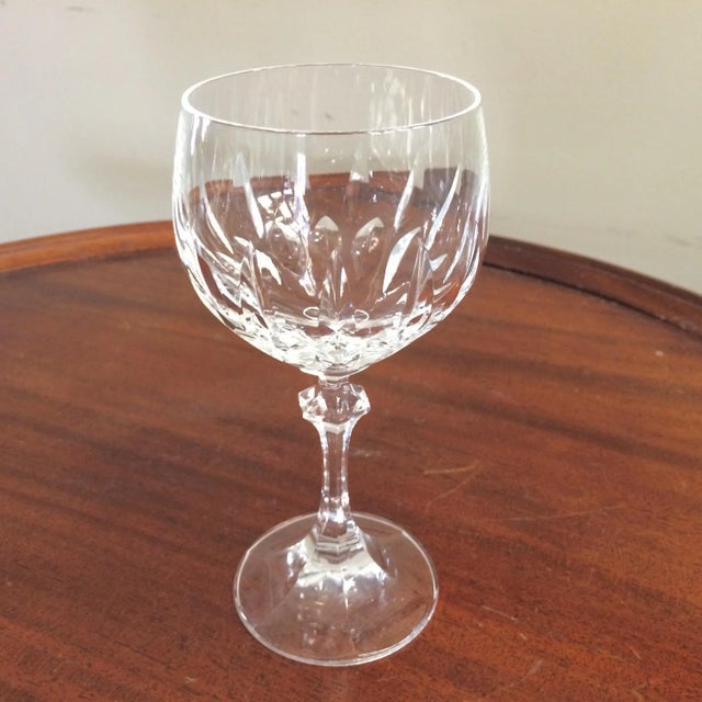 Cut Crystal Wine Glasses by Schott-Zwiesel "Gardone" - Set of 4 For Sale - Image 4 of 11