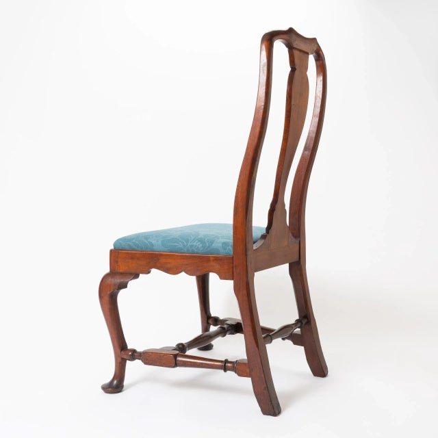Wood Boston Queen Ann Mahogany Slip Seat Side Chair For Sale - Image 7 of 9