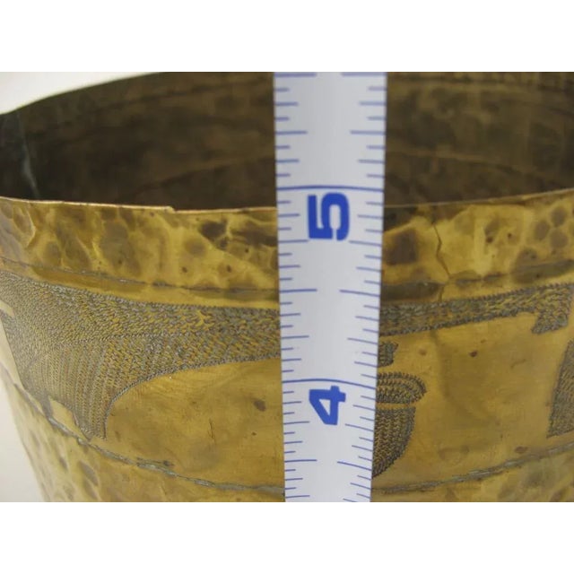 19th Century Arts and Crafts Brass Planter Acorns For Sale - Image 5 of 6