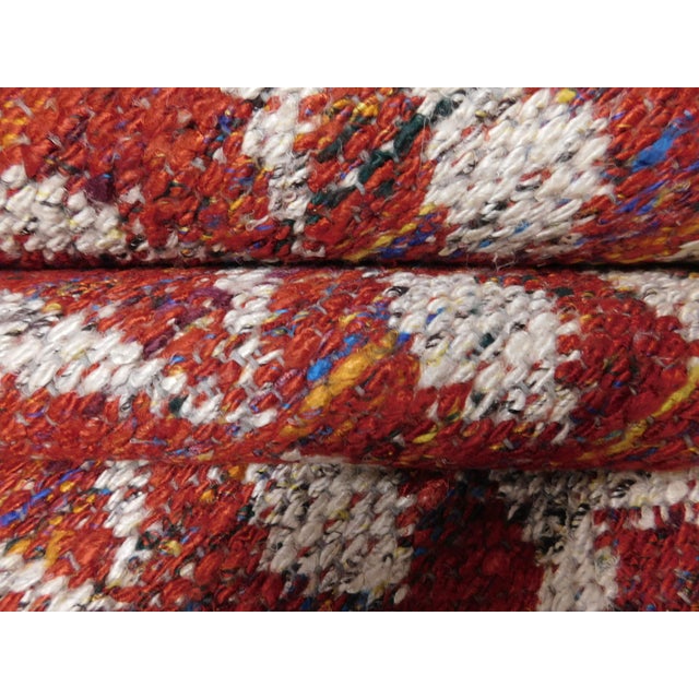 Modern Hand-Knotted Luxury Flatweave - 7’9” X 10’2” For Sale - Image 10 of 15
