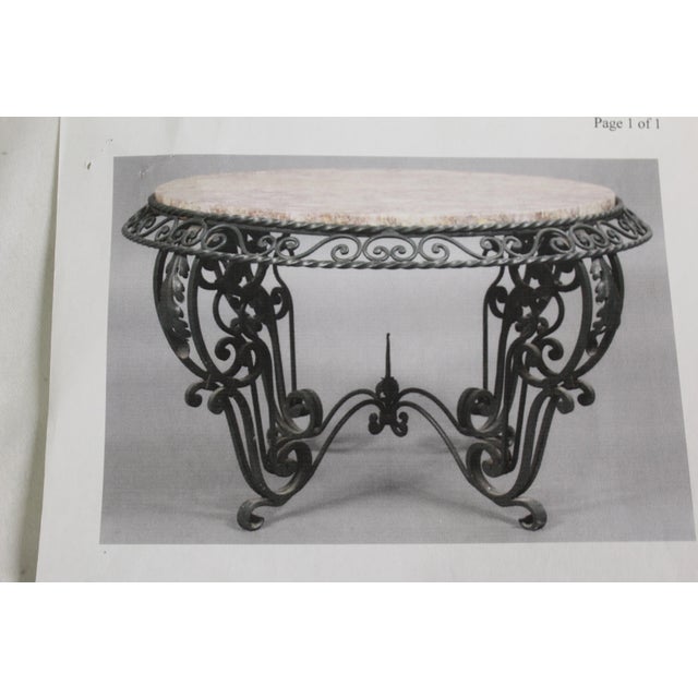 Mid Century/Art Deco Coffee Table after Gilbert Poillerat For Sale - Image 9 of 18