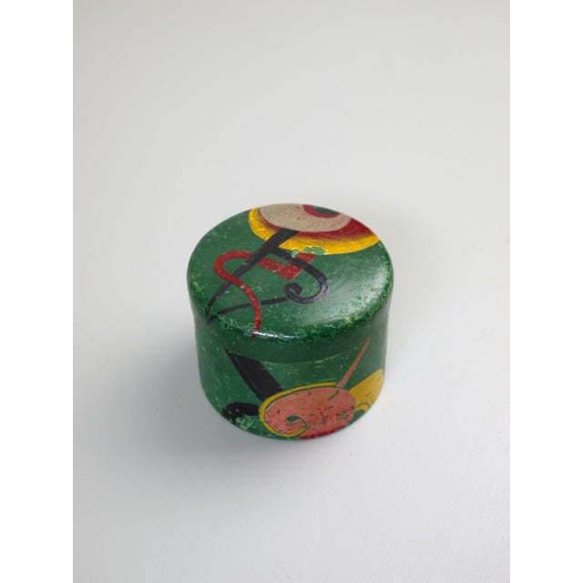 Modern Art Deco Abstract Wooden Lidded Container, 1930s For Sale - Image 3 of 9
