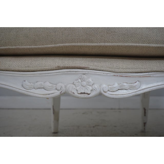 Louis XV Style Hooded Throne 2 Seat Porter Settee For Sale - Image 12 of 18