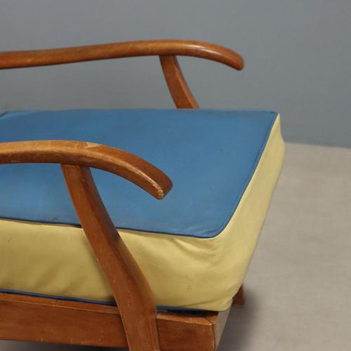 Animal Skin Vintage Reclining Chair by Renzo Franchi Camerani, Italy, 1950s For Sale - Image 7 of 15