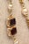 Vintage Rare Chanel Gripoix Purple, Pink, Amber Glass, Faux Pearl & Chain Strand Long Necklace For Sale - Image 9 of 10