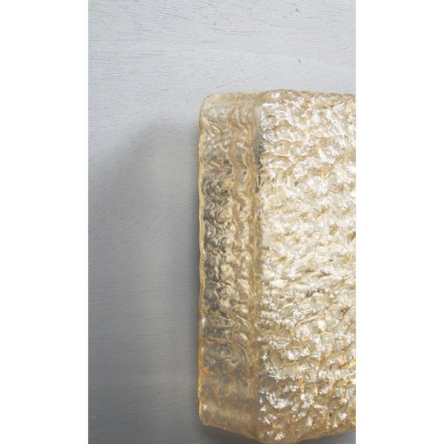 Gold Large German Wall & Ceiling Lamp from Putzler, 1960s For Sale - Image 8 of 14