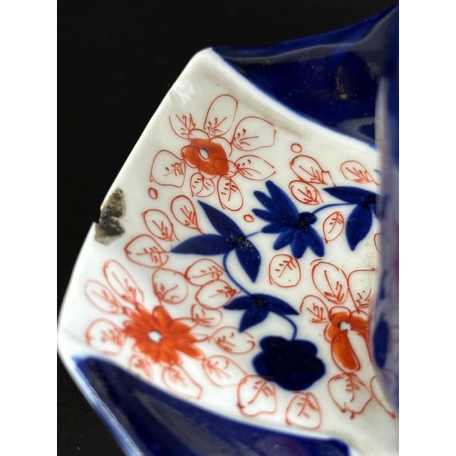 Blue Japanese Imari Porcelain Inkwell, 1800s For Sale - Image 8 of 10