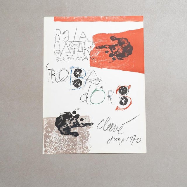 Original Poster – Antoni Clavé, Trobadors, Sala Gaspar, 1970 : Details: Artist: Antoni Clavé Exhibition: Trobadors – Sala...