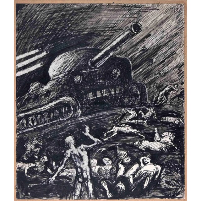 La Révolte de Budapest is an original China Ink Drawing realized by Nicolas Czinober between 1956 and 1957, following the...