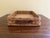 Vintage Woven Oak Pyrex Casserole Serving Basket With Leather Handles For Sale - Image 9 of 13