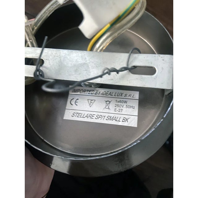 Stellare Sp/1 Black Hanging Light from Ideal Lux, 1990 For Sale - Image 12 of 13