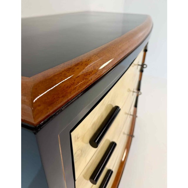 Wood Italian Art Deco Chest of Drawers, 1940s For Sale - Image 7 of 16
