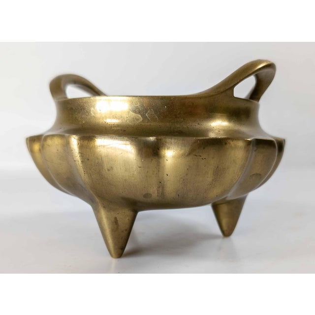 18th or 19th Century Chinese Bronze Tripod Lobed Censer Probably Daoguang Period For Sale - Image 4 of 18