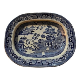 Late 19th Century English Transferware Platter For Sale