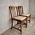 Vintage Oak Dining Chairs with Turned Legs, 1950s, Set of 2 For Sale - Image 11 of 11