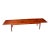 Long Drexel Mid-Century Modern Walnut Bench Coffee Table | Danish Modern Entry Bench For Sale