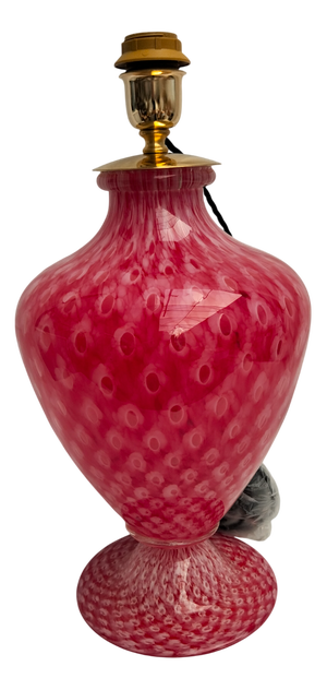 Vintage Table Lamp in Hand-Blown Glass, 1980s