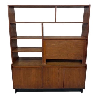 Mid-Century Modern Walnut Room Divider For Sale