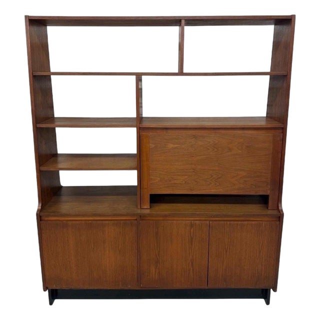 Mid-Century Modern Walnut Room Divider For Sale