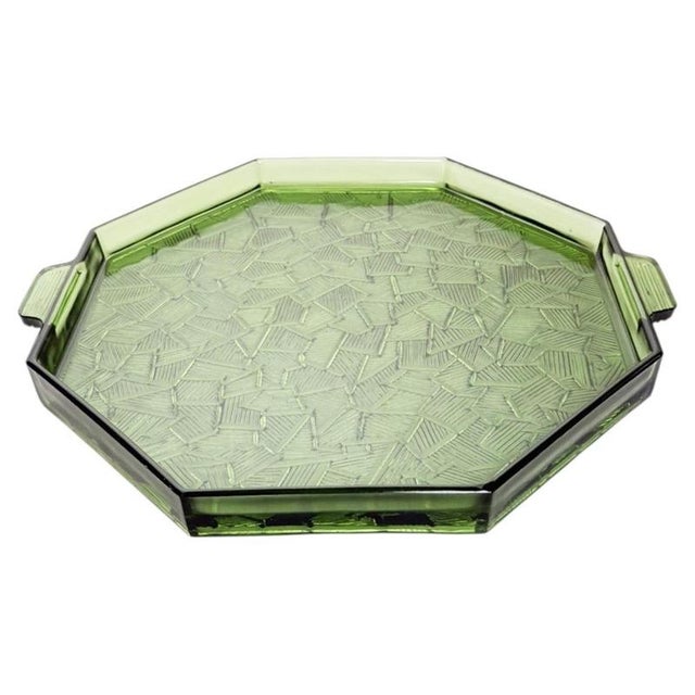 Art Deco Glass Tray, France, 1940s For Sale - Image 10 of 10