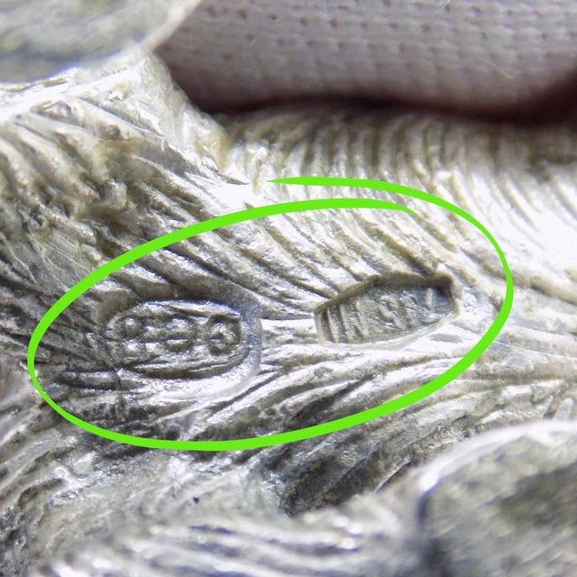 Silver Vintage Italian Handmade Silver Cat Figurine, Milan, Italy, 1960s For Sale - Image 8 of 13