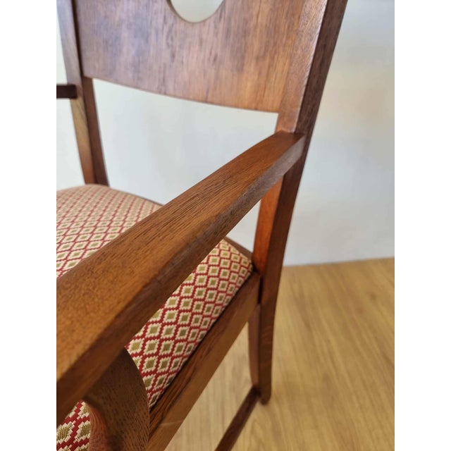 Wood Oak Office Chair, 1950s For Sale - Image 7 of 18