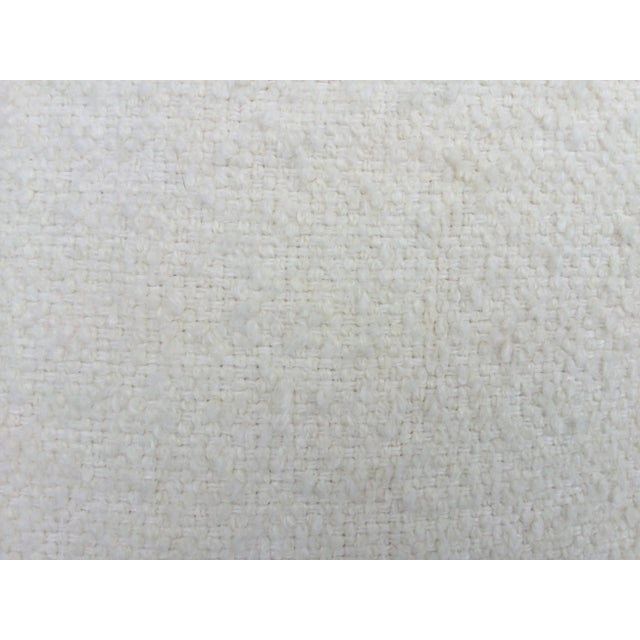Boho Chic Off White European Boucle Pillow For Sale - Image 3 of 5