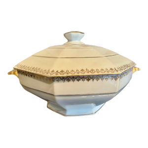 1940s Limoges France Deco Soup Tureen
