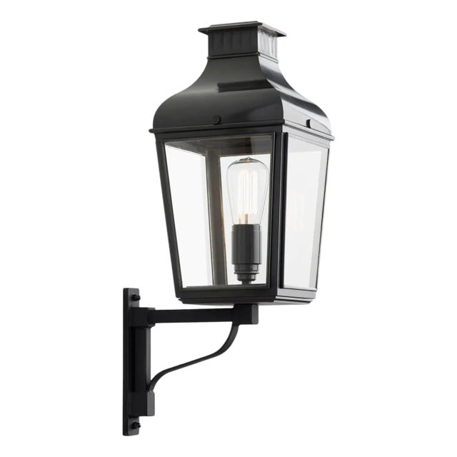 Tekna Montrose Small-C Wall Light on Bracket With Bronze Finish and Clear Glass For Sale