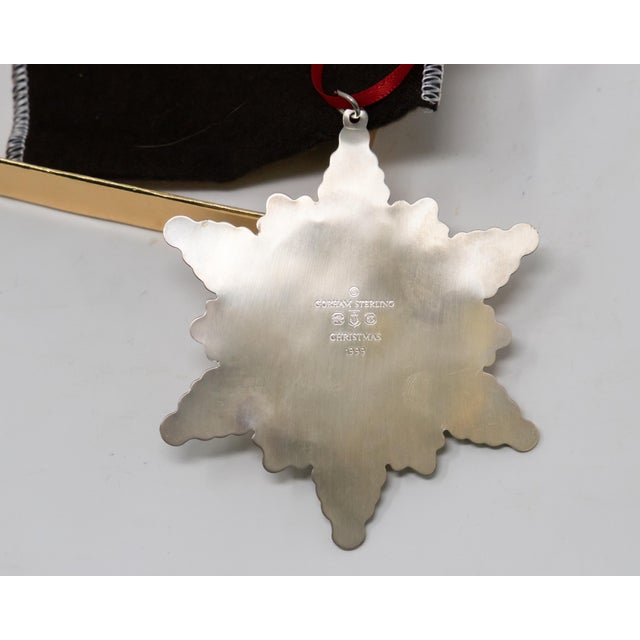 1990s 1999 Gorham Sterling Snowflake Figurine For Sale - Image 5 of 10