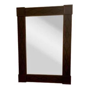 Hickory Chair Modern Brown and Black Geometric Robin Wall Mirror