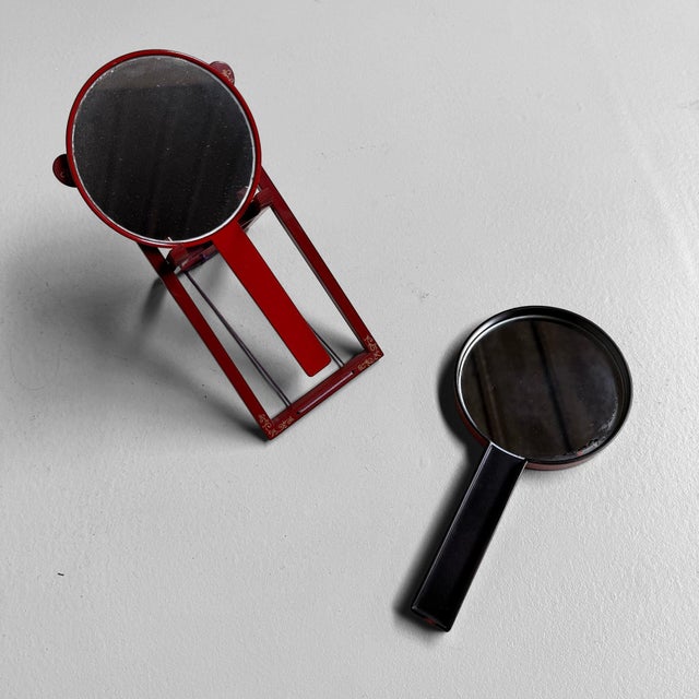 Japanese Awase Kagami Mirror Set, Japan, 1990s, Set of 2 For Sale - Image 10 of 12