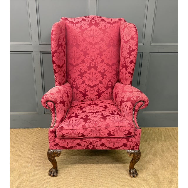 Antique Wing Chairs in Walnut, 1895 For Sale - Image 15 of 15