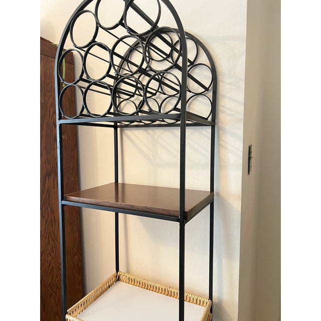 Mid-Century Modern Mid 20th Century Wine Rack Mid Century Modern in the Style of Arthur Umanoff For Sale - Image 3 of 8