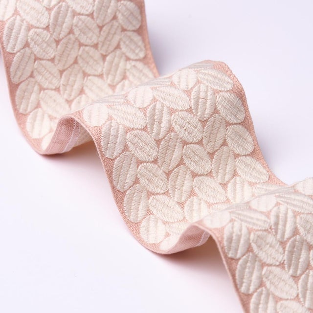 Contemporary Schumacher Berkeley Tape Wide In Blush For Sale - Image 3 of 4
