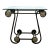 1970s Vintage Wrought Iron & Glass Side Table For Sale