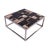 Organic Modern Square Sliced Petrified Wood Top Coffee Table For Sale - Image 4 of 11