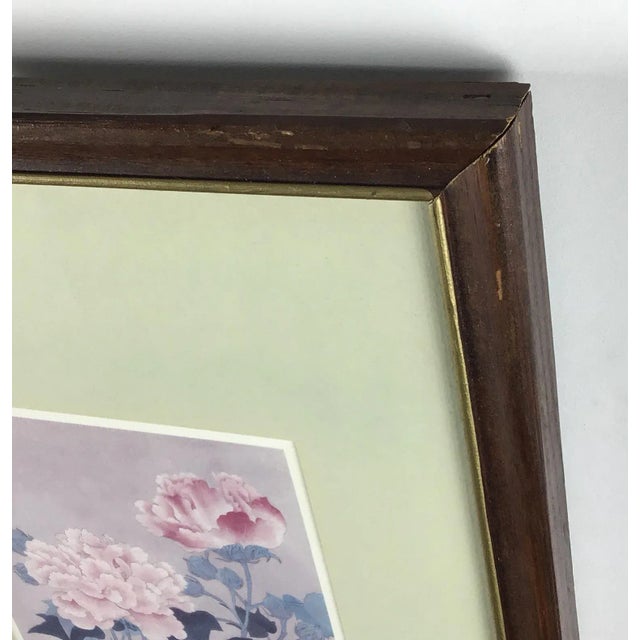 Pair of Wood Framed Asian Style Prints For Sale - Image 9 of 13