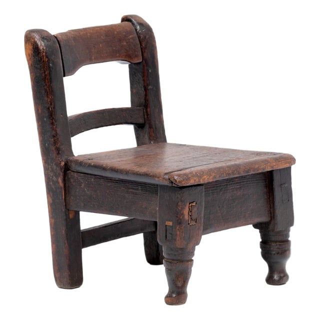 Vintage Guatemalan Child's Chair, C. 1900 For Sale