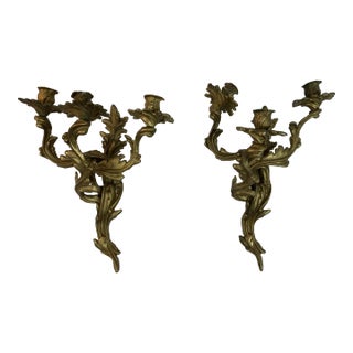 French Louis XV Sconces for Candles For Sale