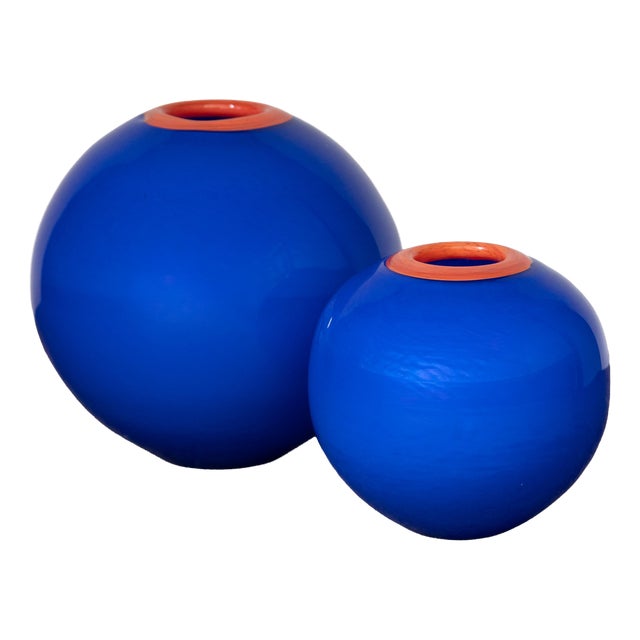 Swedish Vases by Martti Rytkonen for Kosta Boda, 1980s, Set of 2 For Sale