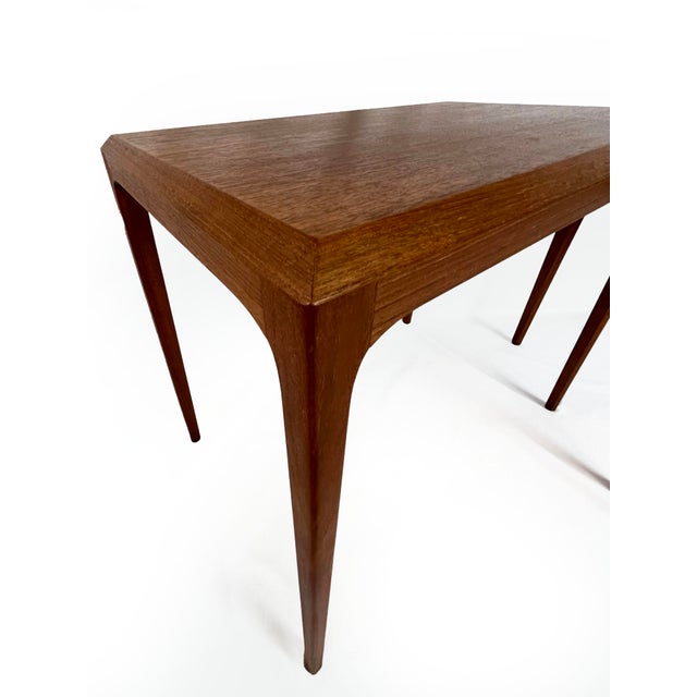 Vintage Danish Teak Side Tables by Johannes Andersen, 1960s, Set of 2 For Sale - Image 10 of 13