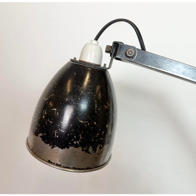 1960s Industrial Adjustable Wall Lamp in Black from Memlite, 1960s For Sale - Image 5 of 18