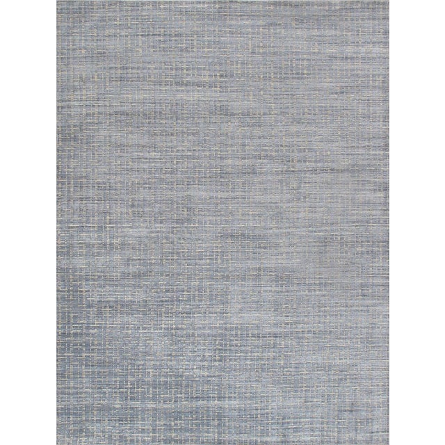 Pasargad Home Slate Collection Silk & Wool Area Rug-10' X 14' For Sale