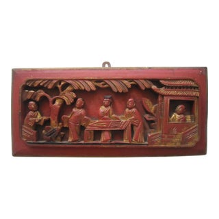 Chinese Wood Temple Carving For Sale