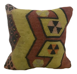 1960s Turkish Handwoven Kilim Pillow Cover