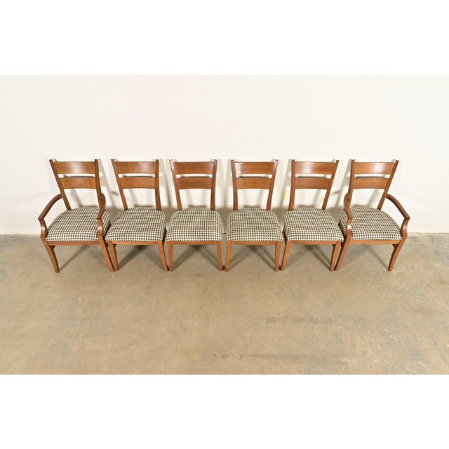 Late 20th Century Stickley Mission Oak Arts & Crafts Dining Chairs, Set of Six For Sale - Image 5 of 14