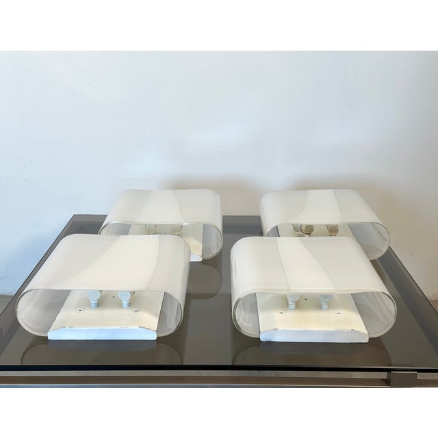 Metal LP 259 Wall Sconces by Carlo Nason for A.V. Mazzega, 1970s, Set of 4 For Sale - Image 7 of 16