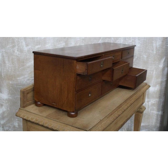 Antique Victorian Oak Countertop Drawer Cabinet, 1880 For Sale - Image 6 of 8